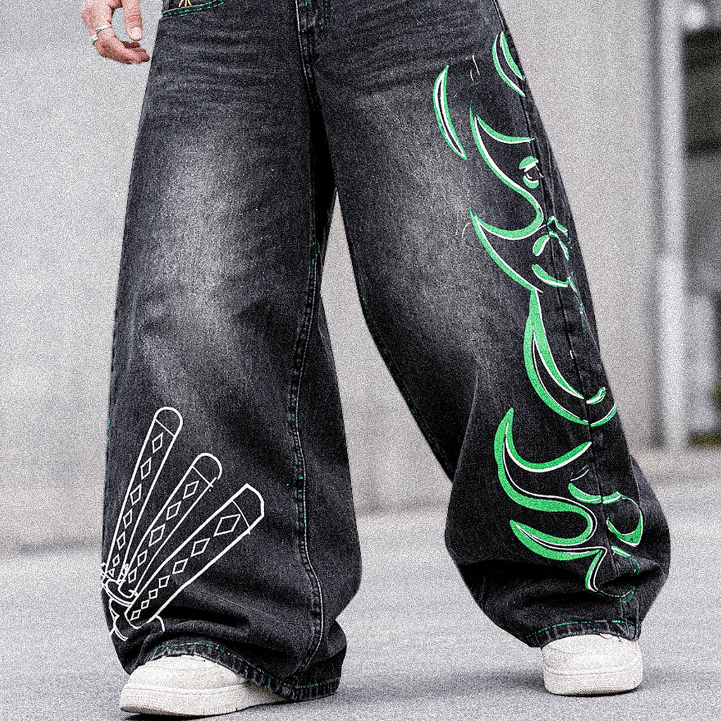 Zoro Slash Baggy Denim